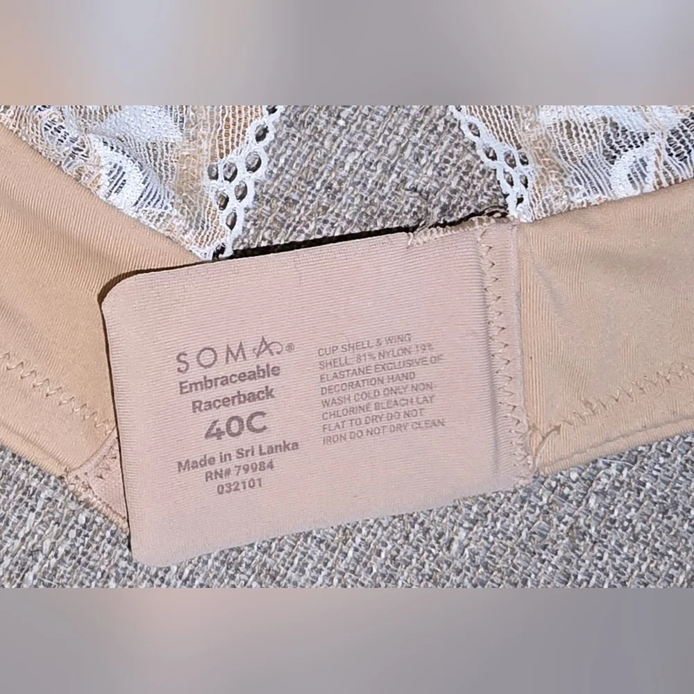 Soma Intimates Racerback Bras with Lace Detail - Picture 7 of 9